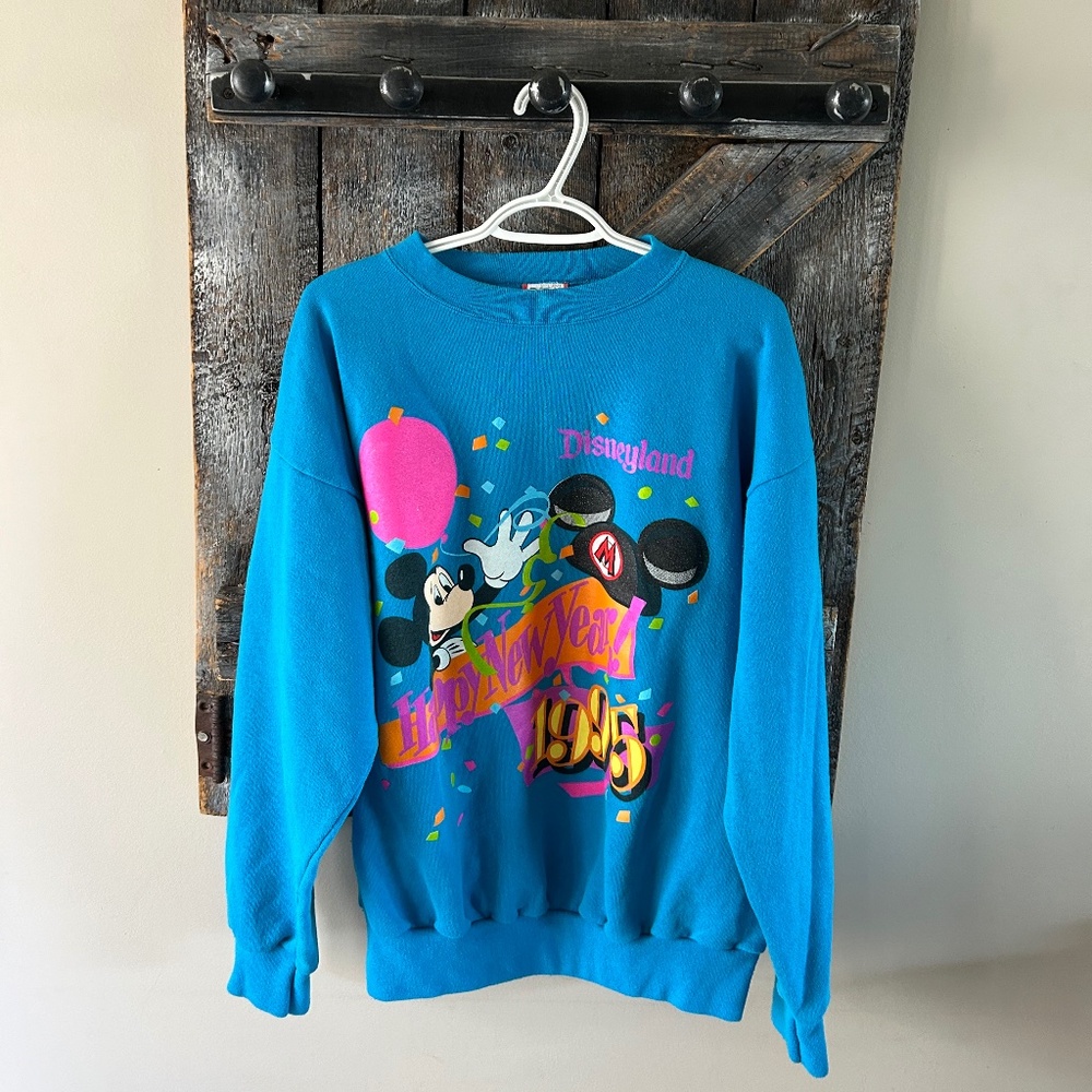 Vintage Mickey Mouse 1995 Crewneck Turquoise